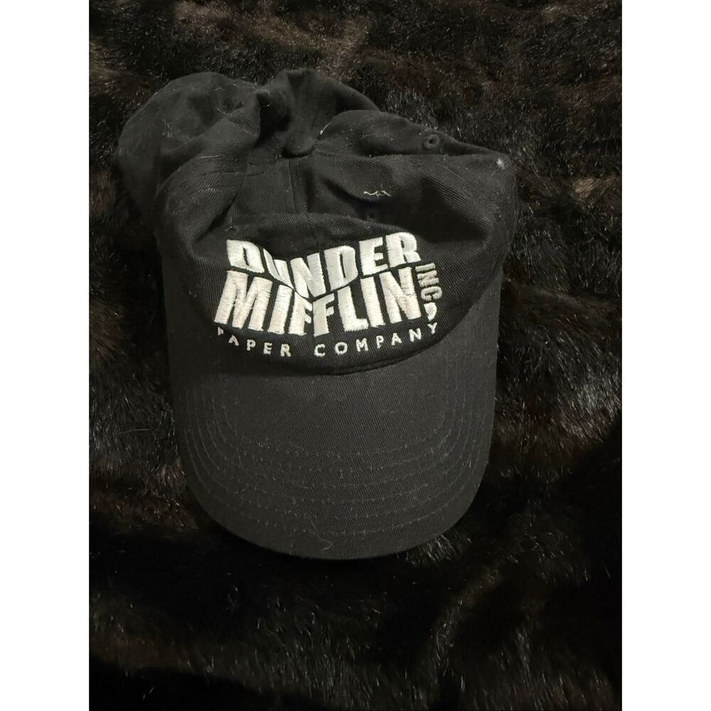 Dunder Mifflin The Office Hat Adult Strapback Black Baseball Dad Cap NBC TV Show